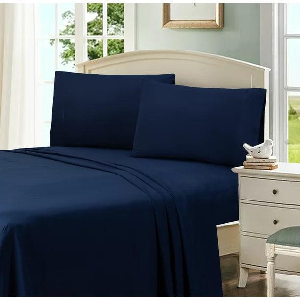 Ultra Soft Microfiber Pillowcase Set - Navy Blue - beddingbag.com