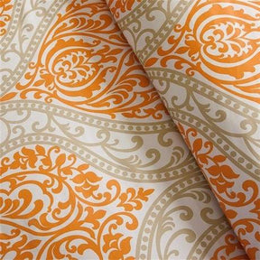 Full size Orange Damask Comforter Set with 2 Shams and 2 Decorative Pillows - beddingbag.com