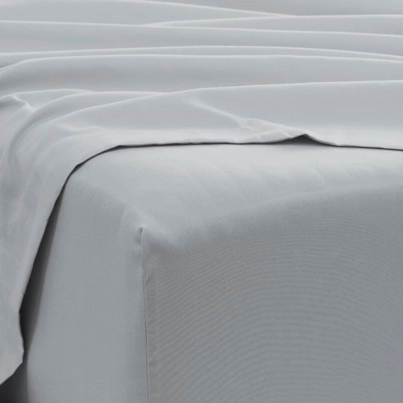 Twin size 4 Piece Grey Wrinkle Resistant Microfiber Polyester Sheet Set - beddingbag.com