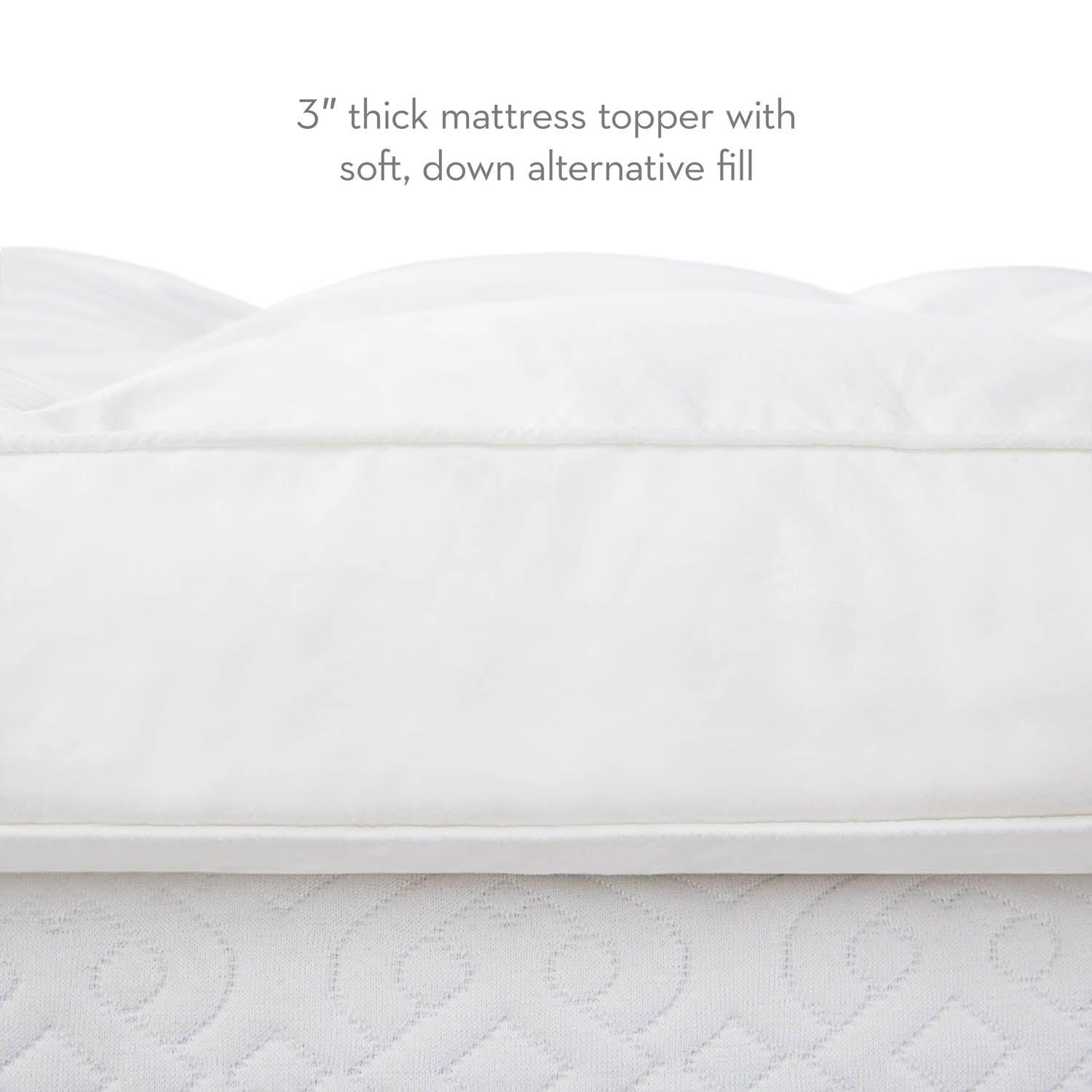 3 INCH DOWN ALTERNATIVE MATTRESS TOPPER - beddingbag.com