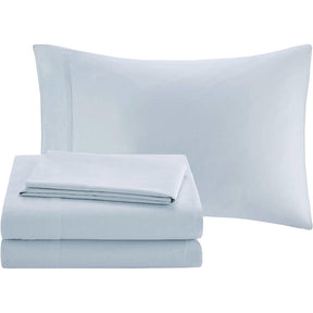 King 12 Piece Cotton Polyester Comforter Set Blue Paisley - beddingbag.com