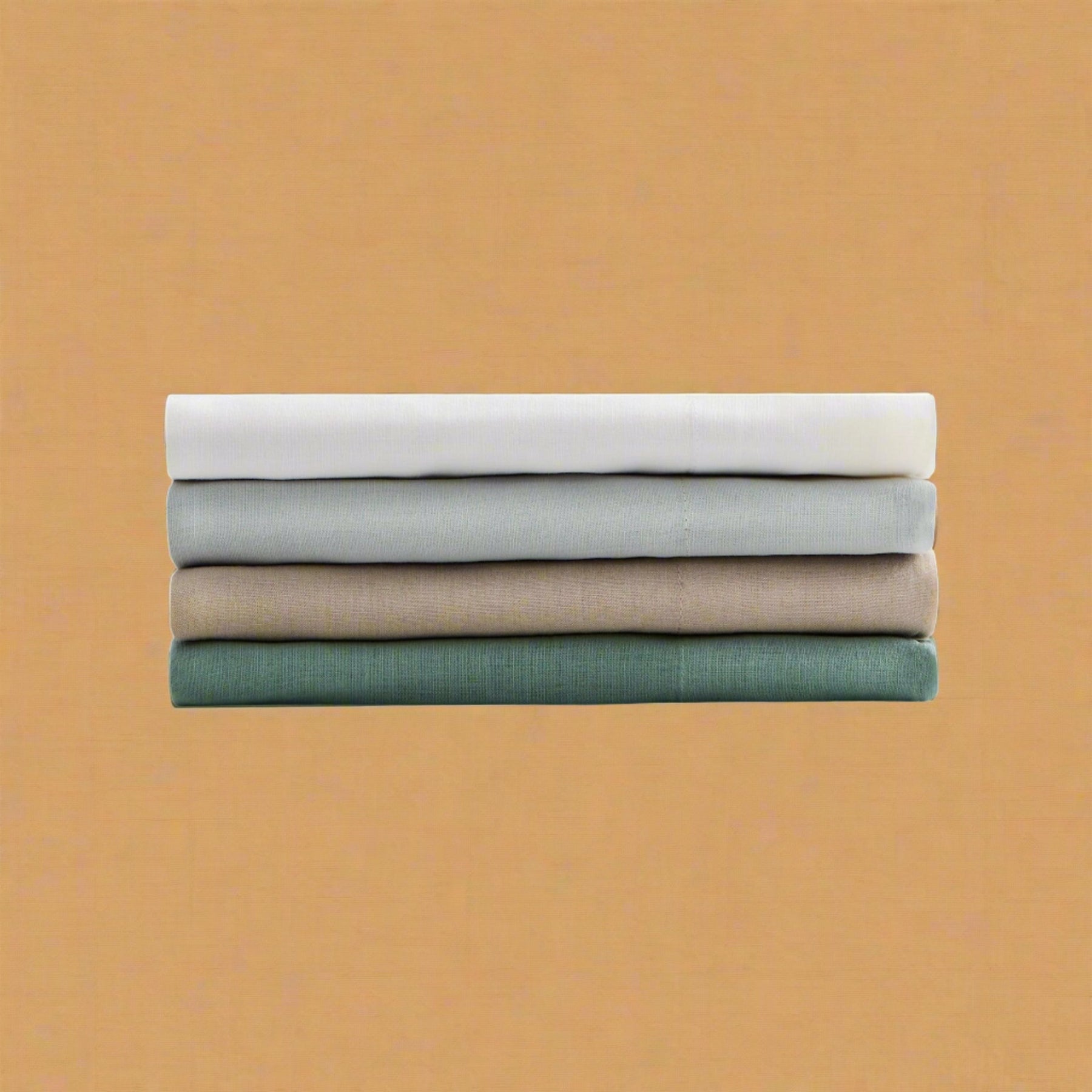 Malouf Linen-Weave Cotton Sheet Set - SAGE - beddingbag.com