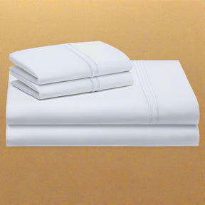 WOVEN SUPIMA COTTON SHEETS - WHITE - beddingbag.com