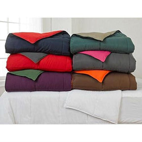 Twin/Twin XL size 2-Piece Grey Pink Microfiber Comforter Set with 1 Sham - beddingbag.com