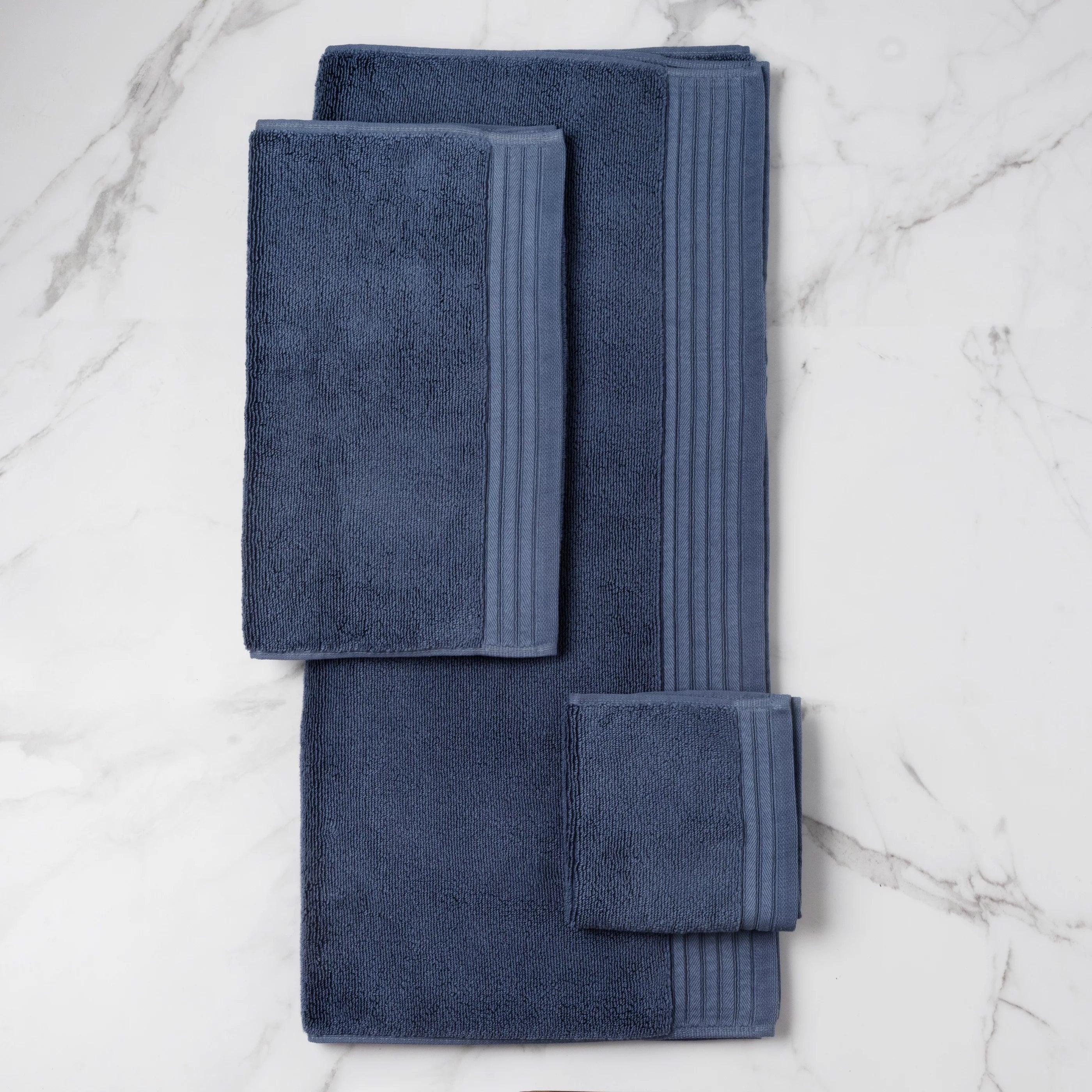 Superior Egyptian Cotton 6-Piece Absorbent Towel Set Royal Blue