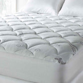 Extra Plush Rest-Fill Down Alternative TENCEL Cooling Mattress Pad by Spa Luxe (Hypoallergenic) - beddingbag.com